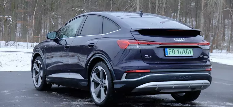 Audi Q4 Sportback e-tron: zimą to auto dla ludzi z nudnym życiem!