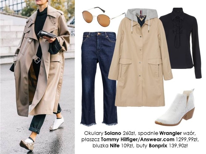 Jesienne STYLIZACJE z trenczem