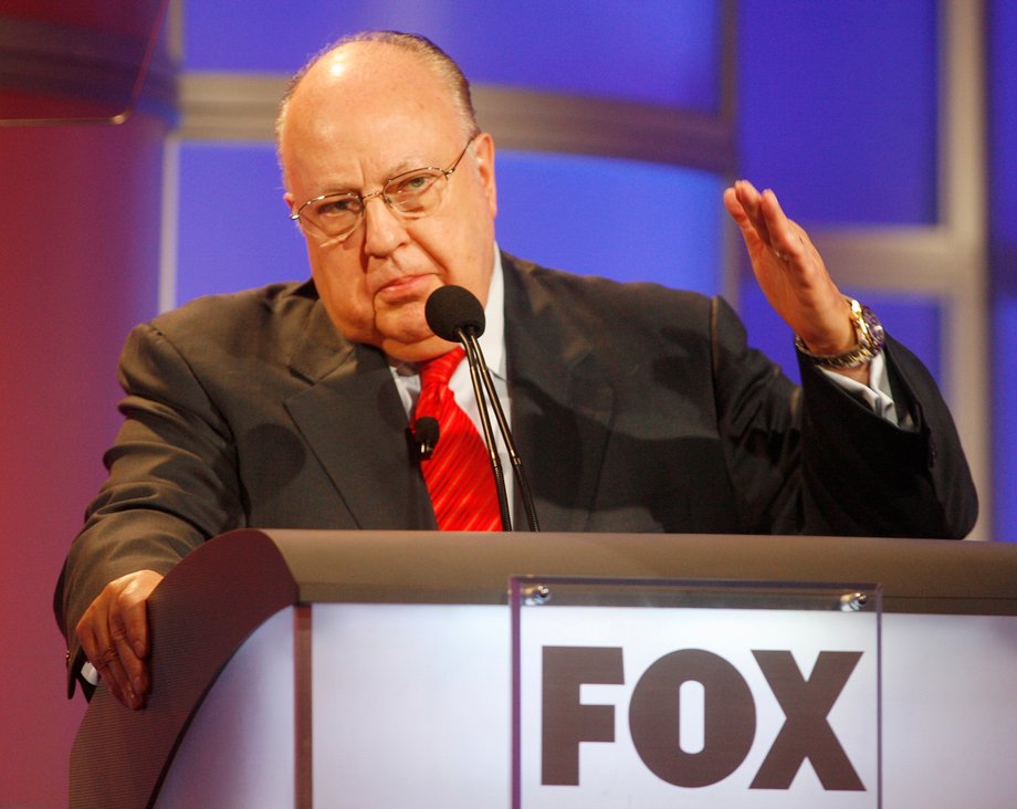 Roger Ailes, chairman and CEO of Fox News and Fox Television Stations, answers questions during a panel discussion at the Television Critics Association summer press tour in Pasadena, California July 24, 2006.