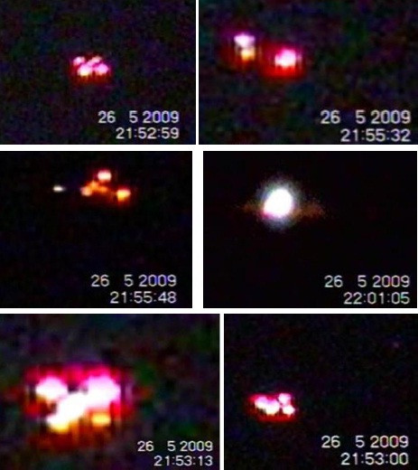 Zmieniające kształty UFO nad Rzeszowem 2009 r.