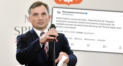 Kuriozalny wpis ludzi Ziobry. Naprawdę padło takie porównanie