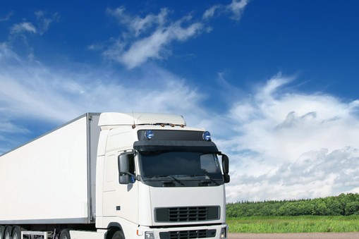 white truck on country highway