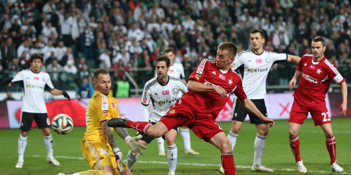 Legia Warszawa - Wisła Kraków 2:2. Remis w klasyku, Wisła o krok od sensacji!