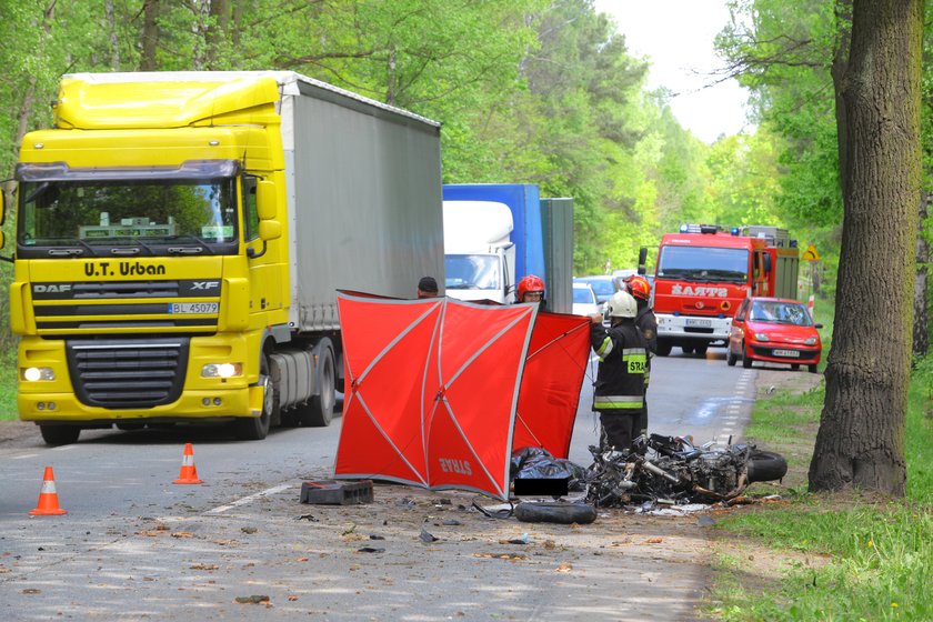 Tragiczny wypadek motocyklisty