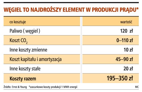 Węgiel to najdroższy element w produkcji prądu