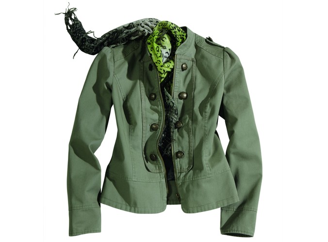 Kurtka wojskowa - mieszanka bawełny