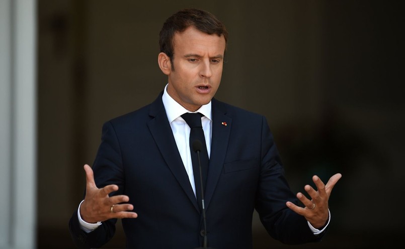 Prezydent Francji Emmanuel Macron