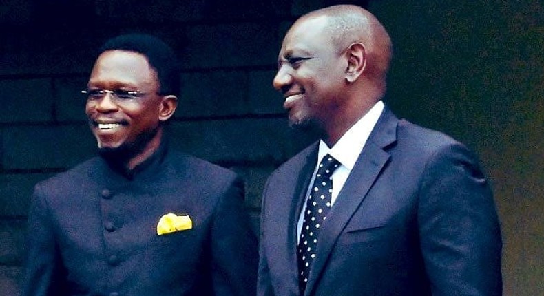 Ababu Namwamba and President William Ruto