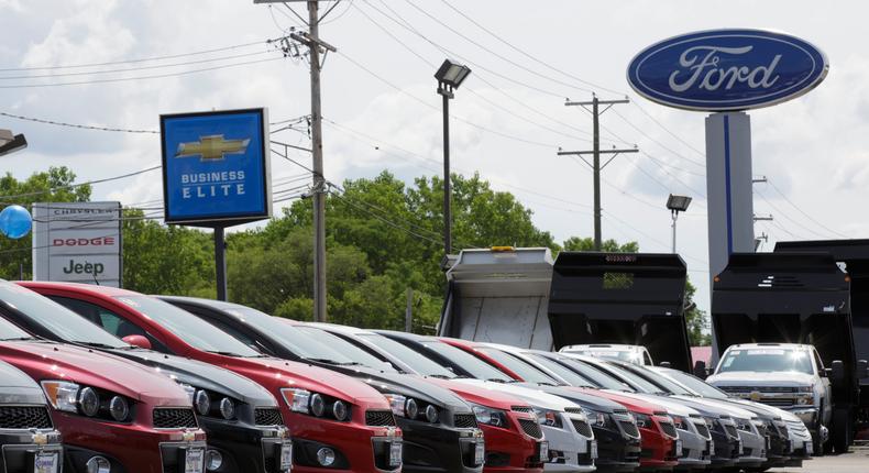 Car buyers are used to having choices. As more automakers copy Tesla and the budding Chinese manufacturers, that's shifting.John Gress/Corbis/Getty Images