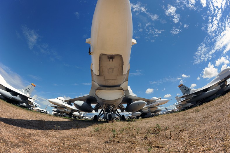 Tucson Arizona - The Boneyard - największe cmentarzysko maszyn amerykańskiej armii