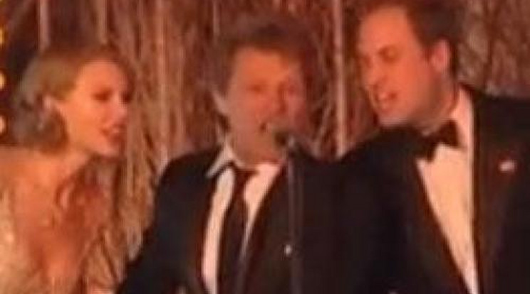 Vilmos herceg Bon Jovival énekelt