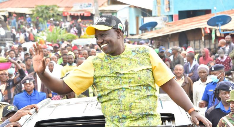 Deputy President William Ruto during a past campign rally