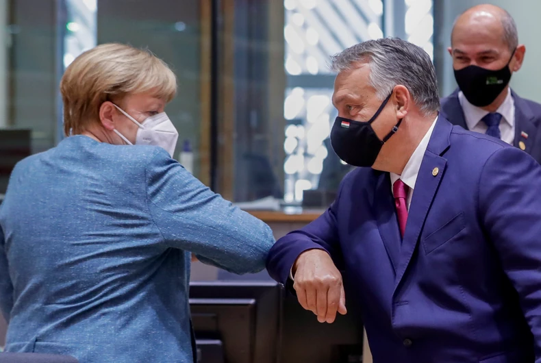 Angela Merkel i Viktor Orban