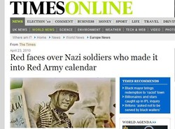 Rosyjski kalendarz ze zdjęciami nazistów