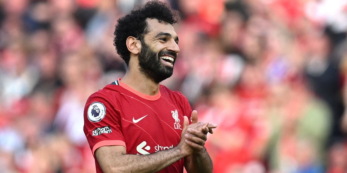 Mohamed Salah jest niezwykle szczęśliwy w Liverpoolu. 