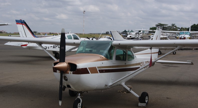 A small aircraft at Wilson airport. (Kenya Airports Authority)