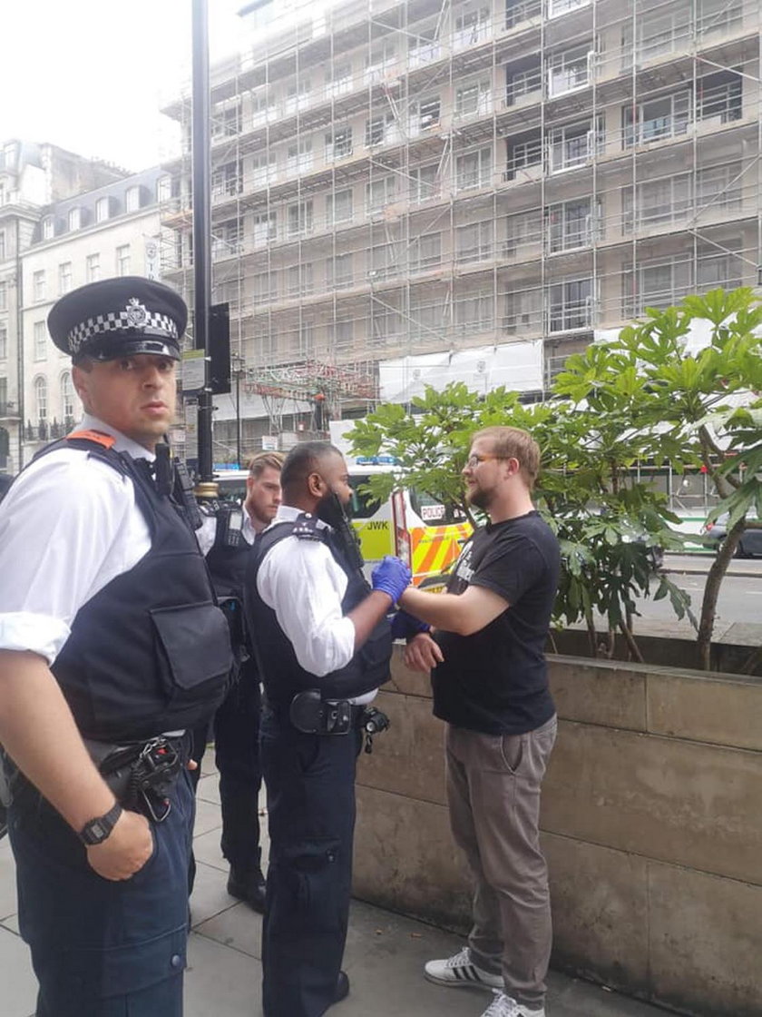 Anglia: Jakub Grygowski z KORWiN został aresztowany na proteście LGBT