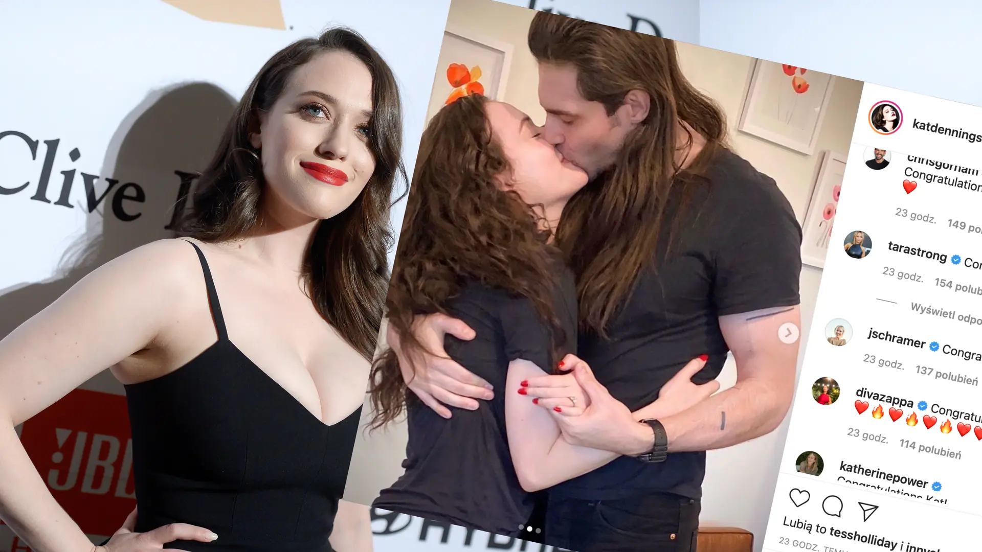 Kat Dennings chwali się pięknym pierścionkiem zaręczynowym