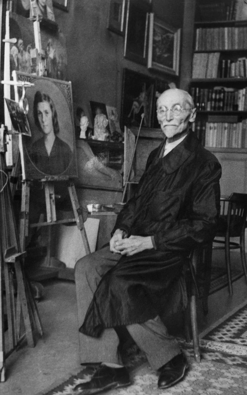 Uroš Predić: Čuveni slikar u svom ateljeu