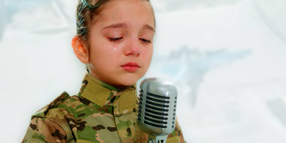 Mała Ukrainka płacze i śpiewa o wojnie. Jej "protest song" podbija internet