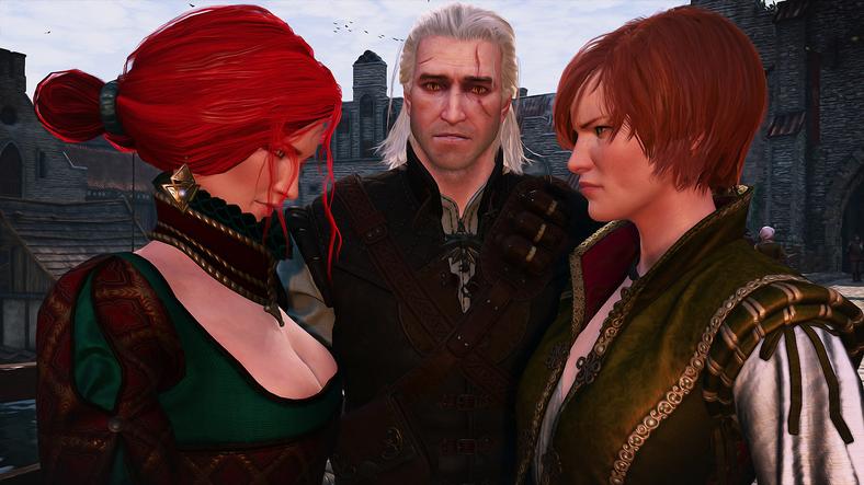 Triss, Shani i Geralt w modzie do Wiedźmienie 3