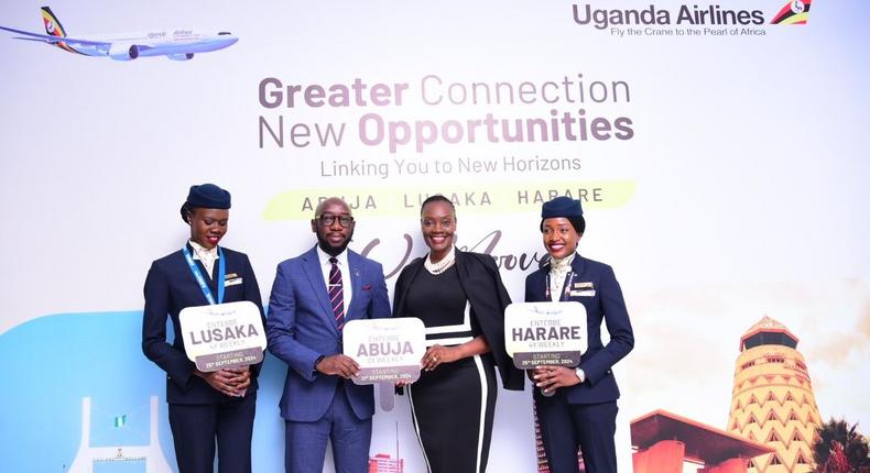 Uganda Airlines launched new routes on Wednesday