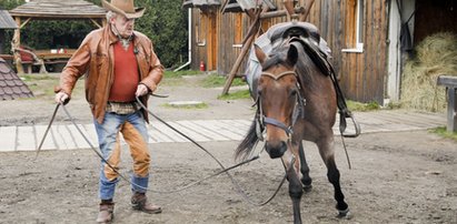 Daniel Olbrychski ma hojnych przyjaciół. Wystroili go na konia!