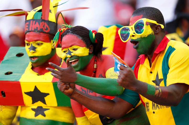 Supporters of Ghana