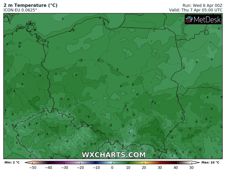 Noc zapowiada się ciepło, bez przymrozków