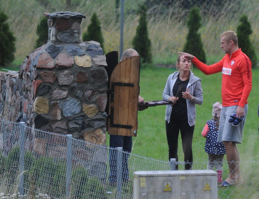 Glik wypoczywa z rodziną na Mazurach