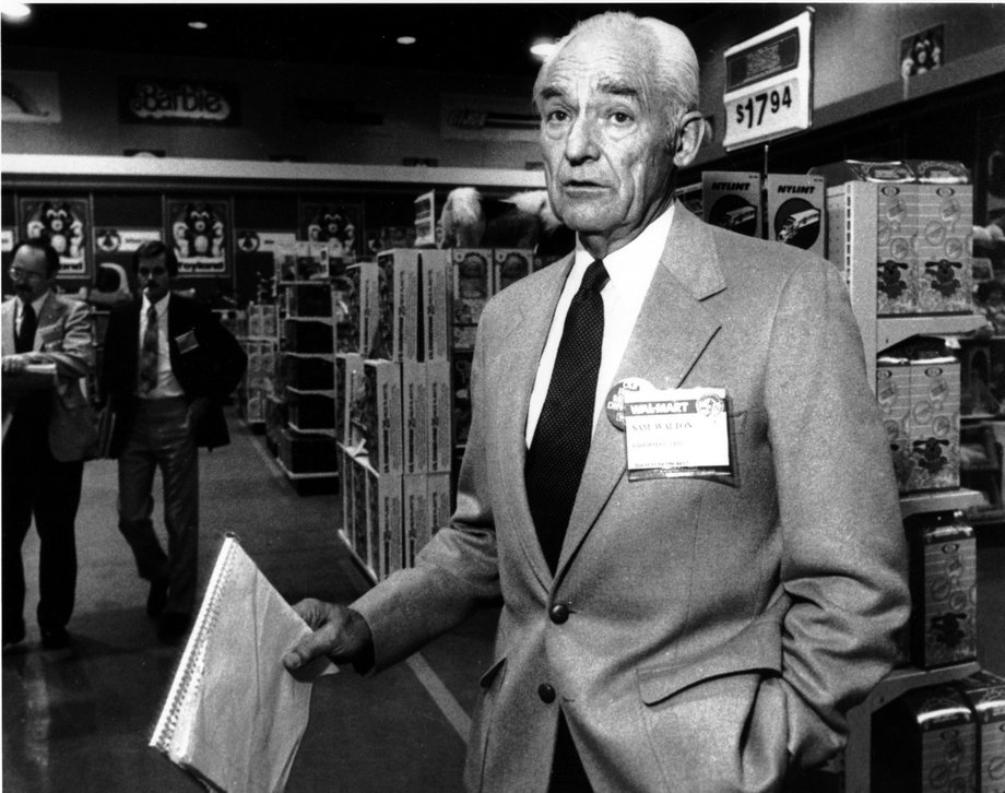 Założyciel Walmartu Sam Walton w 1984 r. 