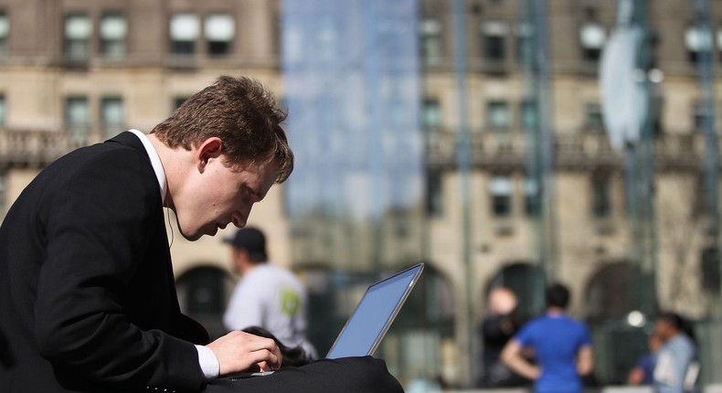 Man on laptop