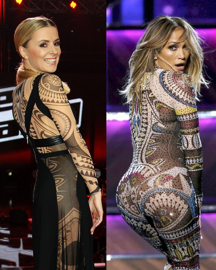 Halinka Młynkova i Jennifer Lopez w oryginalnych kostiumach