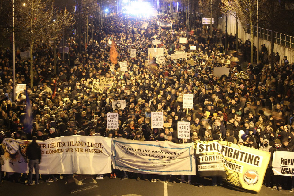  Protest przeciwko ruchom antyislamskim w Lipsku