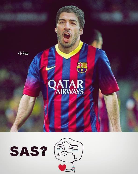 Luis Suarez w FC Barcelona - memy