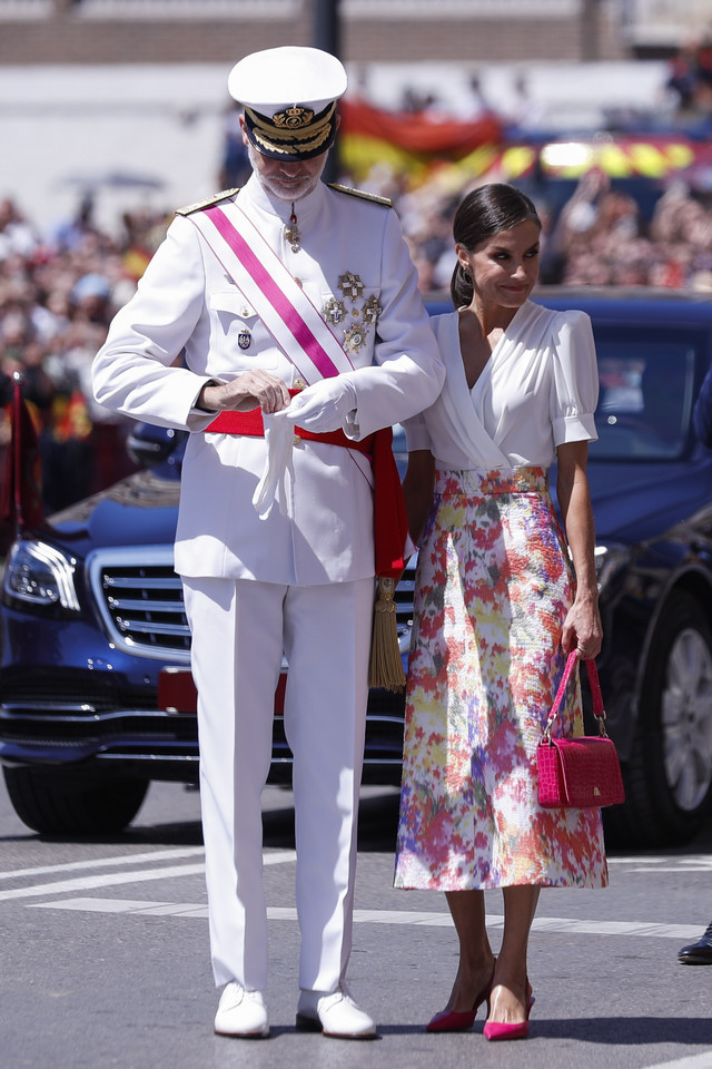 Król Filip VI Burbon i królowa Letizia