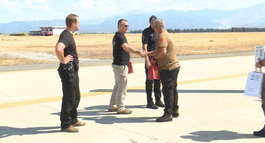 Pripadnici avio-helikopterske jedinice MUP-a Srbije u Crnoj Gori
