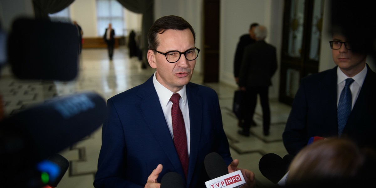 Premier Mateusz Morawiecki.