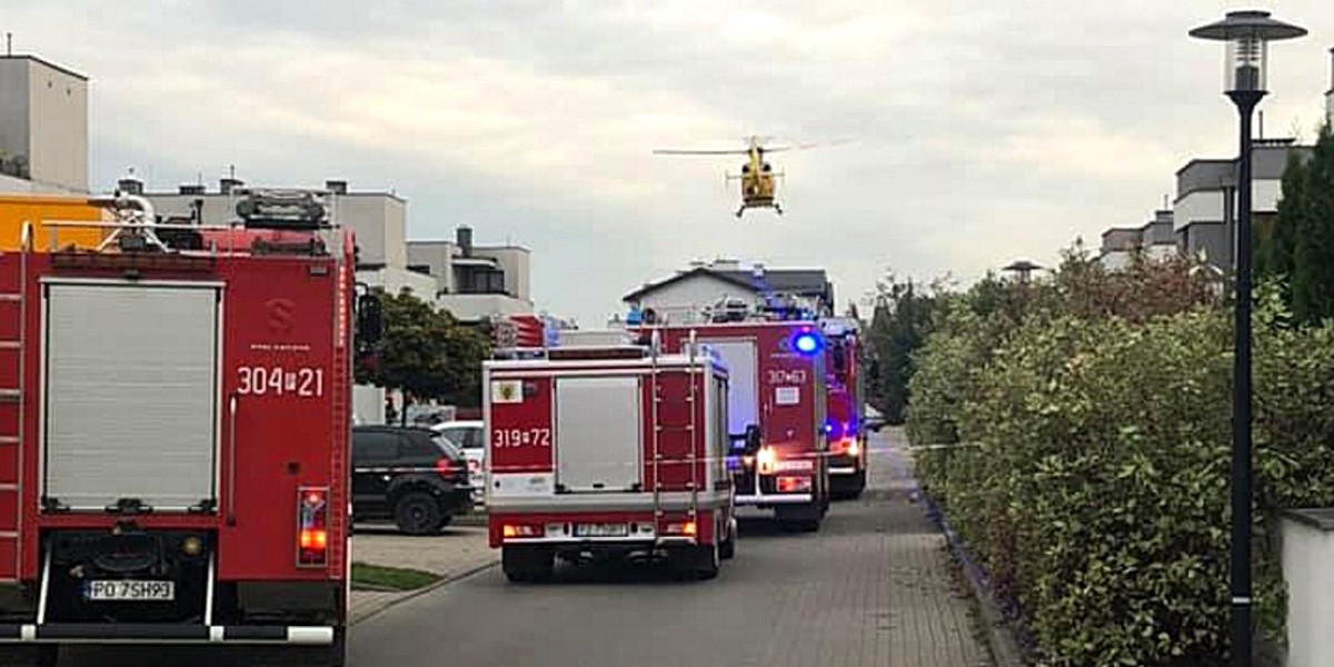 Akcja policji w Dąbrówce pod Poznaniem. Były też inne służby.