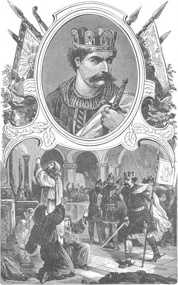 Bolesław Śmiały w cyklu Wizerunki książąt i królów polskich Ksawerego Pillatiego z 1888 roku