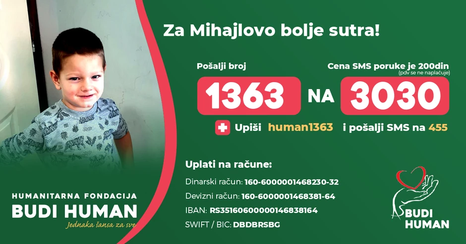 Budi human za Mihajla