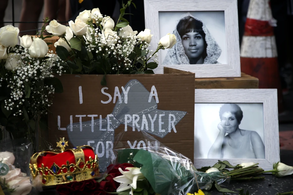 Posvete na zvezdi Arete Frenklin na Bulevaru slavnih u Los Anđelesu