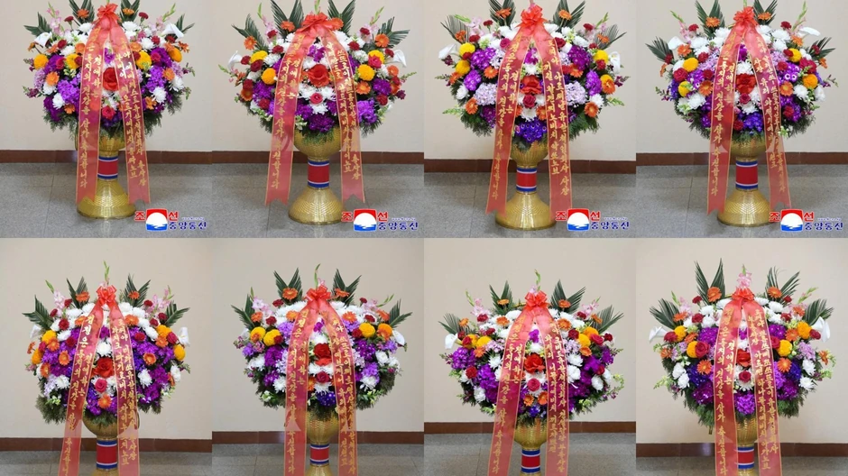 Ove cveće su Kimu Džongu Unu u aprilu poslale razne ruske građevinske kompanije, prema navodima severnokorejskih državnih medija | Foto: KCNA