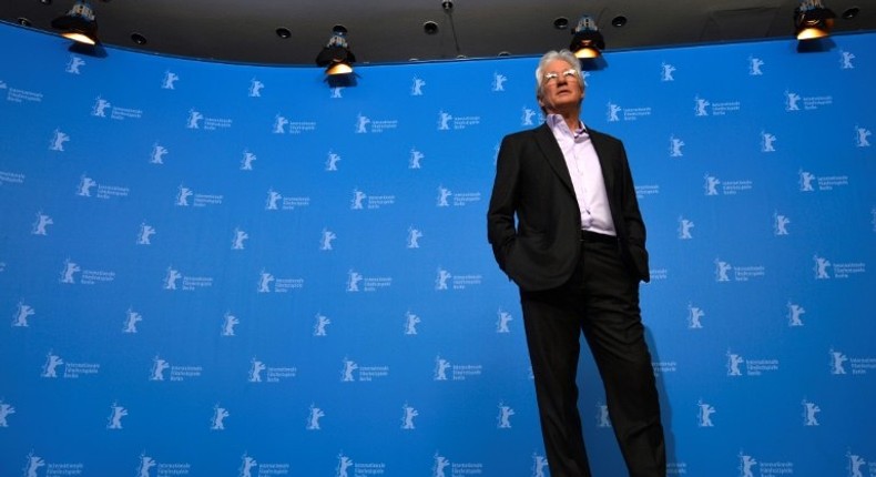 US actor Richard Gere during a photocall at the 67th Berlinale film festival on February 10, 2017