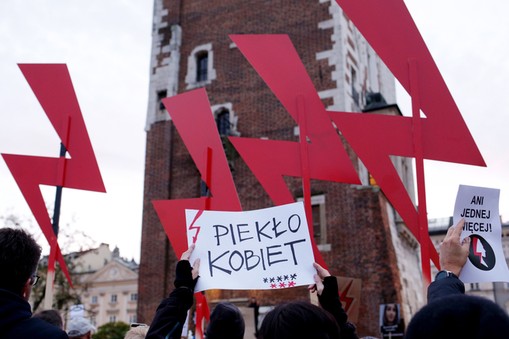 Demonstracja zwolenników prawa do legalnej aborcji