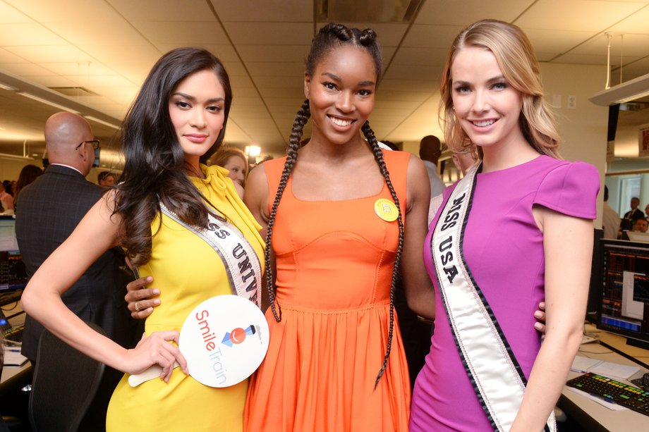 Models Pia Alonzo Wurtzbach, Damaris Lewis, and Olivia Jordan struck a pose.