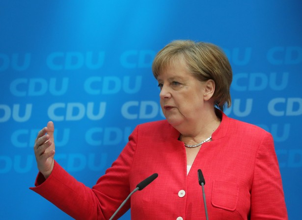 Angela Merkel w czasie konferencji prasowej CDU. Berlin, Niemcy, 18.06.2018