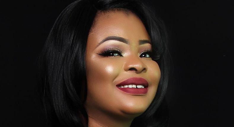 Dayo Amusa has returned to the scene after months of being behind the scene shooting her new film, 'Omoniyun'. [Instagram/Dayo Amusa]
