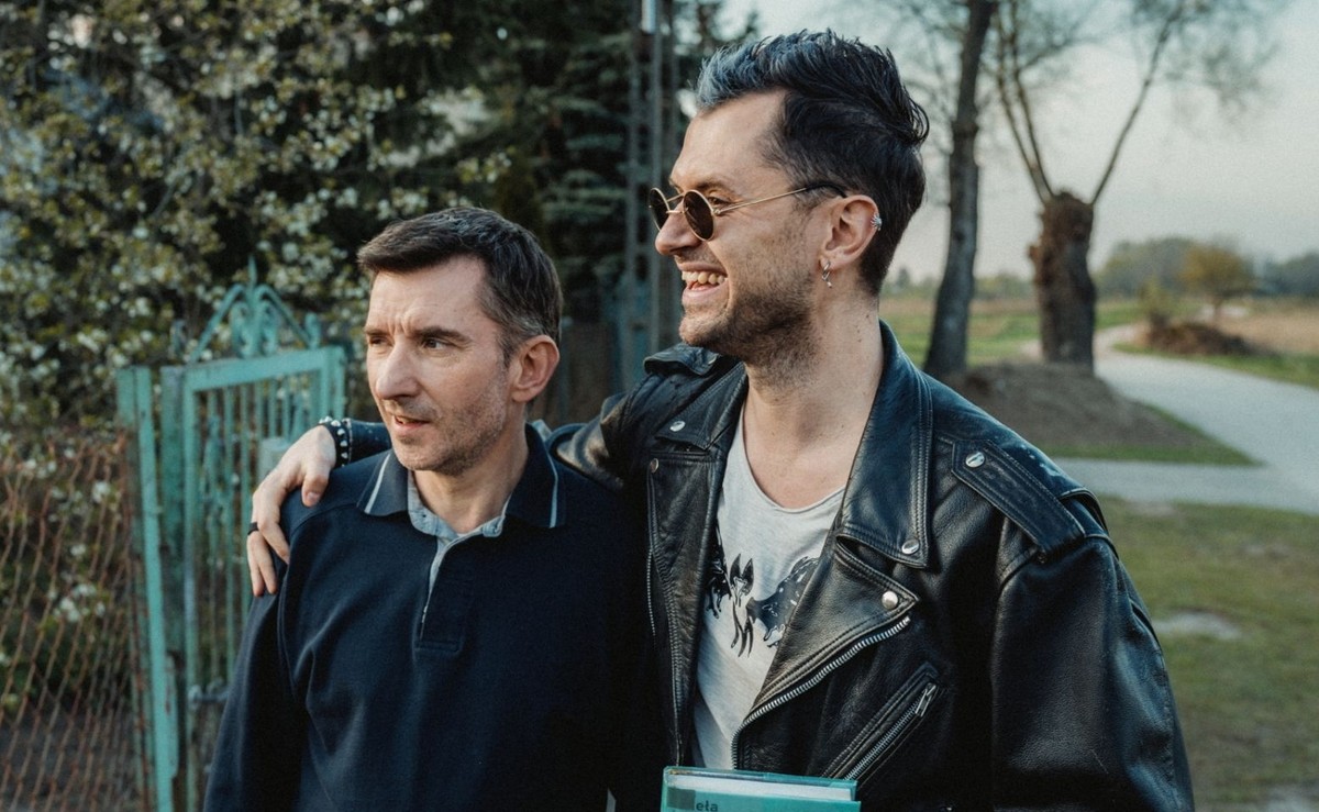 Jacek Borusiński i Bartłomiej Kotschedoff w filmie "Wróbel"