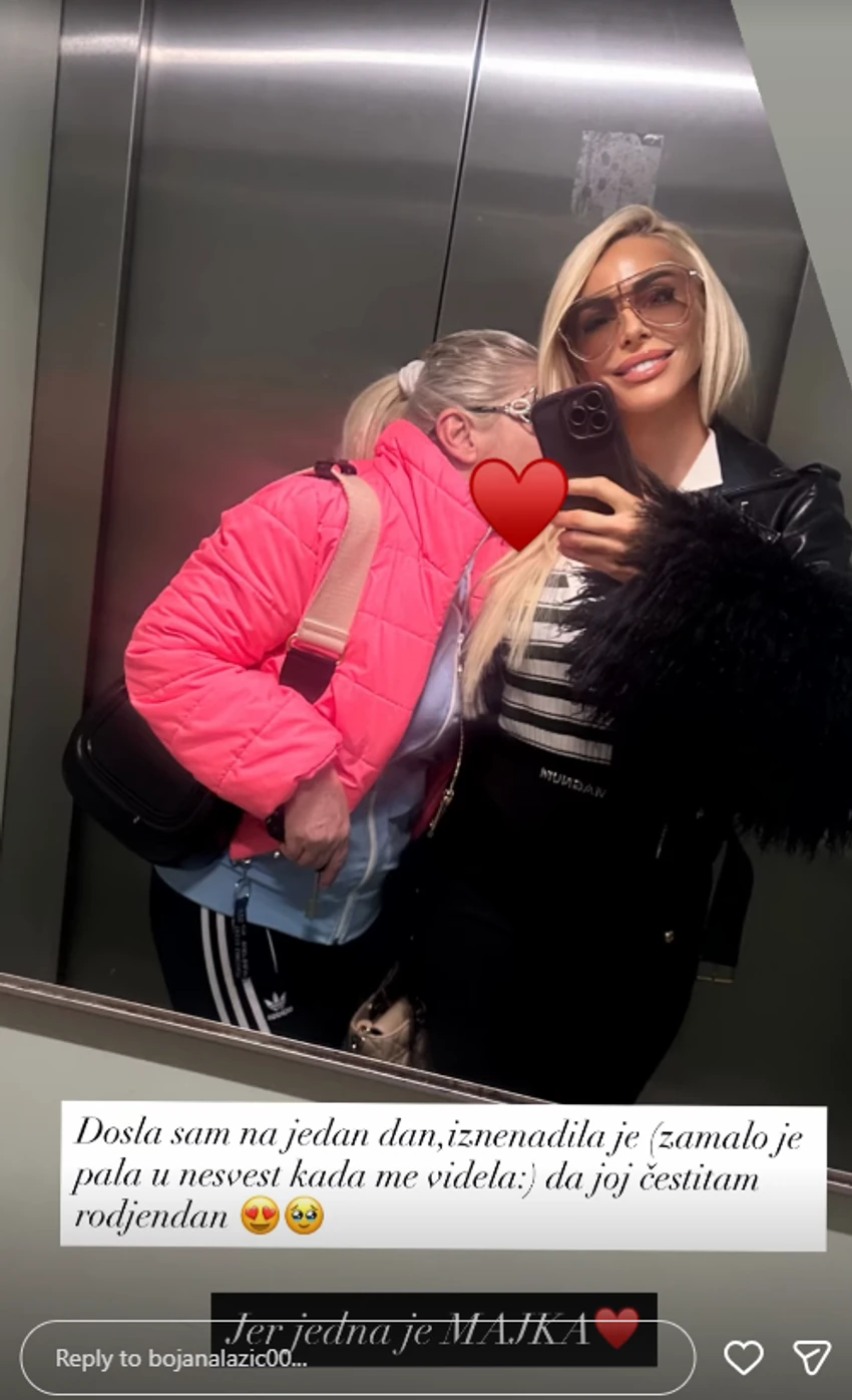 Bojana Lazić sa majkom